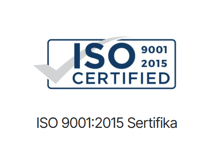 ISO 9001 2015 sertifika kartı